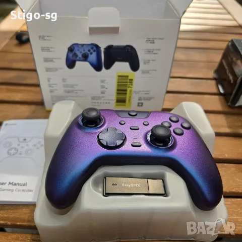 Чисто нов безжичен геймпад EasySMX X05 Pro (Aurora Purple) – Hall Effect стикове