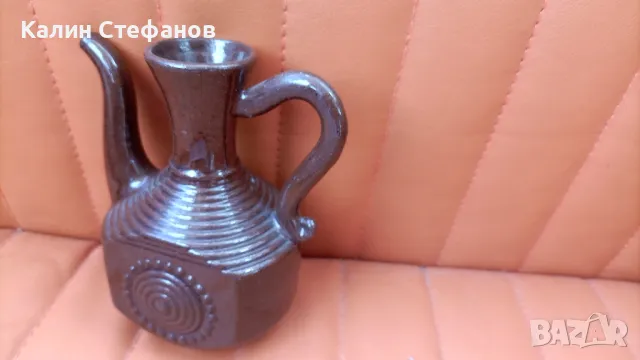 Ретро керамичен комплект за греяна ракия, кана и 6 чашки, снимка 8 - Чаши - 48104918