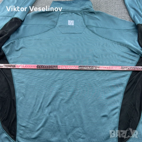 Snickers Еластична Горница Мъжка Размер 3XL 1/4 Зип Работна Синя, снимка 8 - Суичъри - 54150426