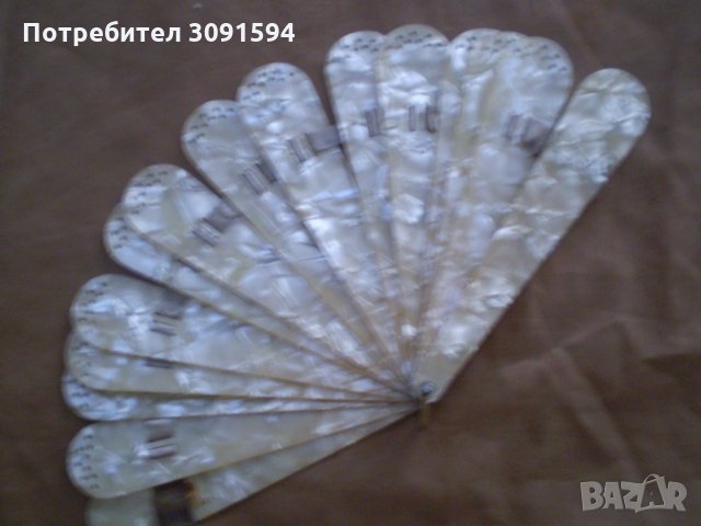 1930г Дамско Ветрило Целулит, снимка 2 - Антикварни и старинни предмети - 33840923