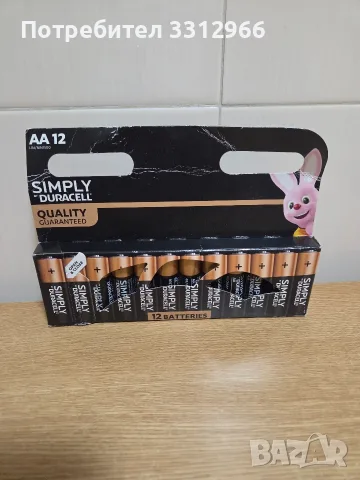 12 алкални батерии Simply by DURACELL LR6 AA 1.5V