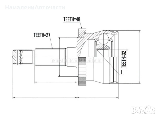Предно външно каре 05012749AC NPZCH009 Jeep Cherokee Grand Cherokee