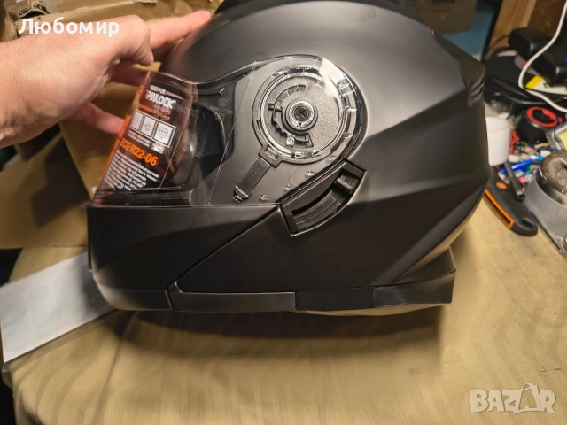 Модулна каска VINZ Santos със слънцезащитен сенник | Одобрена по ECE 22.06 Л размер , снимка 11 - Аксесоари и консумативи - 52431024