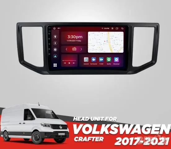 Мултимедия, Двоен дин, за VW Crafter 2017-2021, Андроид, Volkswagen Crafter, 10", навигация, Android, снимка 2 - Аксесоари и консумативи - 48918766