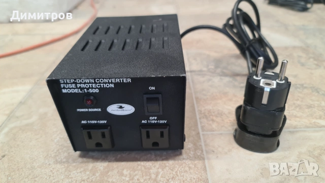 Понижаващ трансформатор 220 към 110 волта, 500W