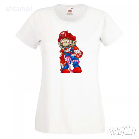 Дамска тениска Mario Zombie 6 Игра,Изненада,Подарък,Празник,Повод, снимка 5 - Тениски - 37238177
