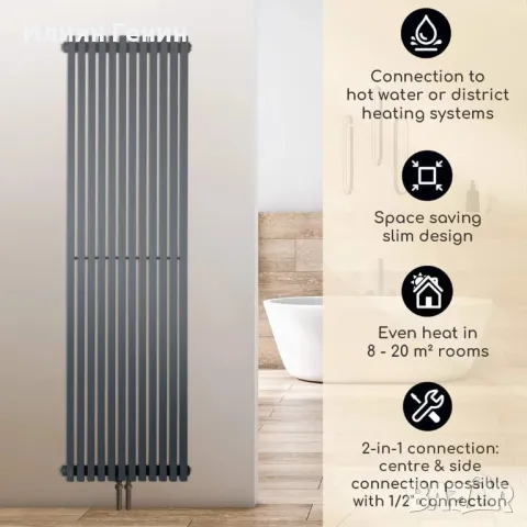 Радиатор Delgado 160 x 45, снимка 4 - Радиатори - 47444863