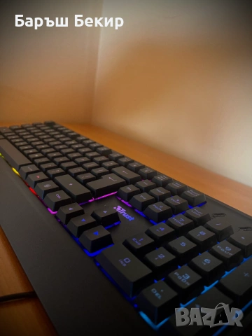 Геймърска клавиатура TRUST ZIVA – LED подсветка