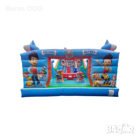 Надуваем батут с пързалка Пес Патрул 2