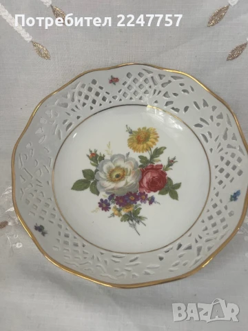 Фруктиера порцелан, снимка 3 - Антикварни и старинни предмети - 51217582