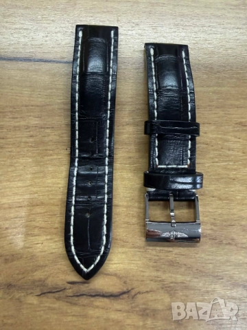 Breitling -743P крокодилска кожена 22мм каишка -оригинална, снимка 2 - Каишки за часовници - 52570778
