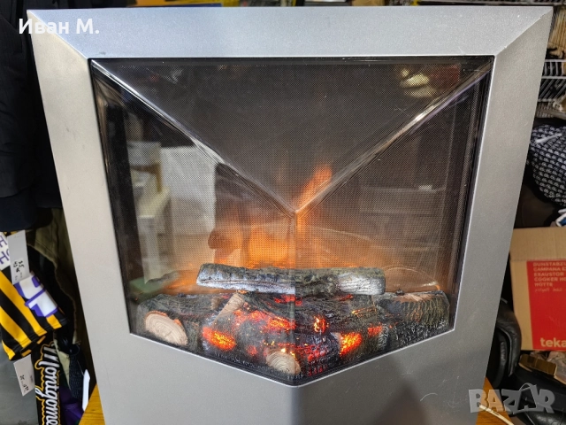 Електрическа печка тип камина , снимка 4 - Отоплителни печки - 52209297