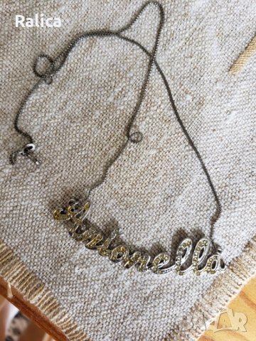 Сребърно колие с име Antonella, снимка 3 - Колиета, медальони, синджири - 36618696