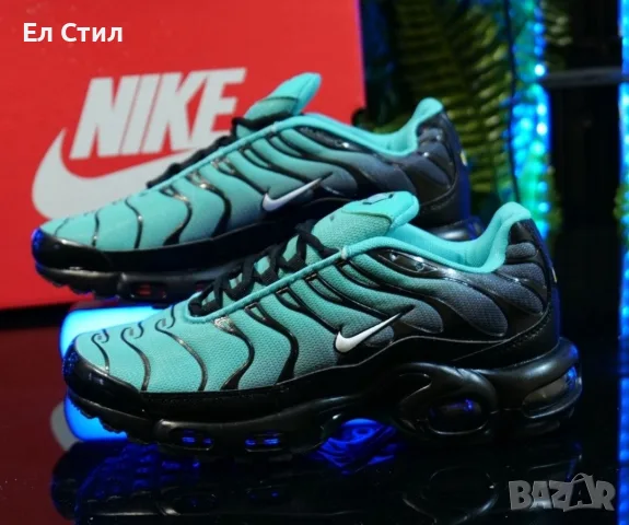 📌Nike Air Max TN Цвят Черно и Тюркоаз 40 41 42 43 44 45 Цена 97€ Еконт, снимка 3 - Маратонки - 55978658