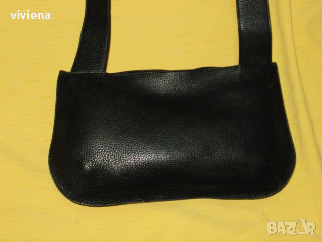 Малка черна нова чанта естествена кожа, снимка 3 - Чанти - 38209395