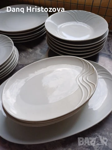 Комплект чинии- Разград-24+1плато, снимка 2 - Чинии - 51286030