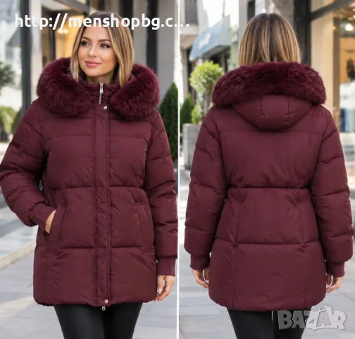Големи размери яке код 905 - бордо