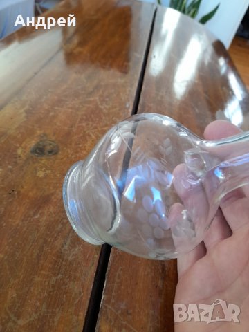 Стара стъклена кана,каничка #8, снимка 6 - Други ценни предмети - 35270891