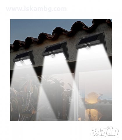 LED ДИОДНА СОЛАРНА ГРАДИНСКА ЛАМПА С ДАТЧИК ЗА ДВИЖЕНИЕ - код 1626, снимка 2 - Соларни лампи - 33963439