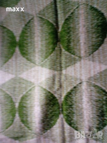 Пердета бежово-зелени форми, снимка 3 - Пердета и завеси - 39687615