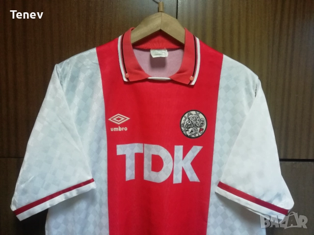 Ajax Amsterdam 1989 1990 1991 Umbro Vintage оригинална ретро футболна тениска фланелка Аякс , снимка 4 - Тениски - 52829248