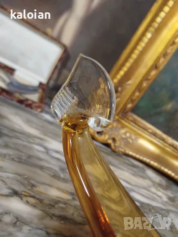 Murano, великолепието на авторското стъкло. Пепелник гондола 60лв, бонбониера 80. Лебеда 45. Размери, снимка 13 - Декорация за дома - 48374788