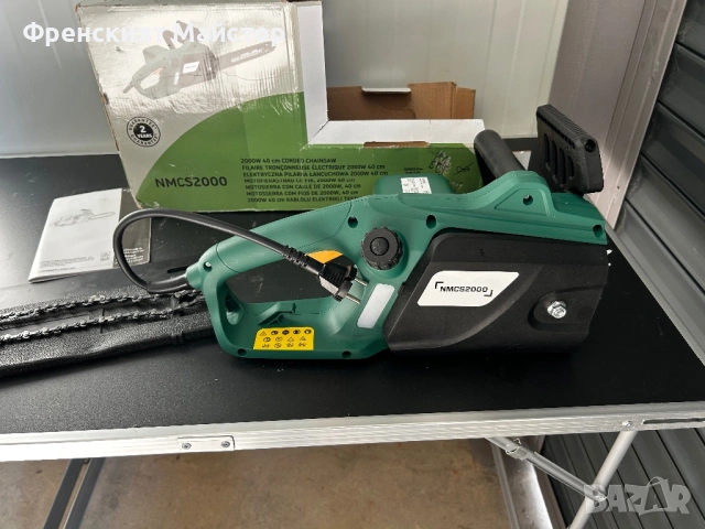 Нова електрическа резачка за дърва 2000W, снимка 2 - Градинска техника - 54127670