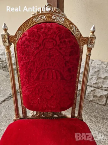 Чифт страхотни антикварни метални столове , снимка 5 - Антикварни и старинни предмети - 47311666