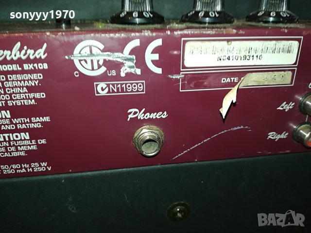 BEHRINGER THUNDERBIRD BX108-ВНОС FRANCE L2610221728, снимка 14 - Ресийвъри, усилватели, смесителни пултове - 38461859