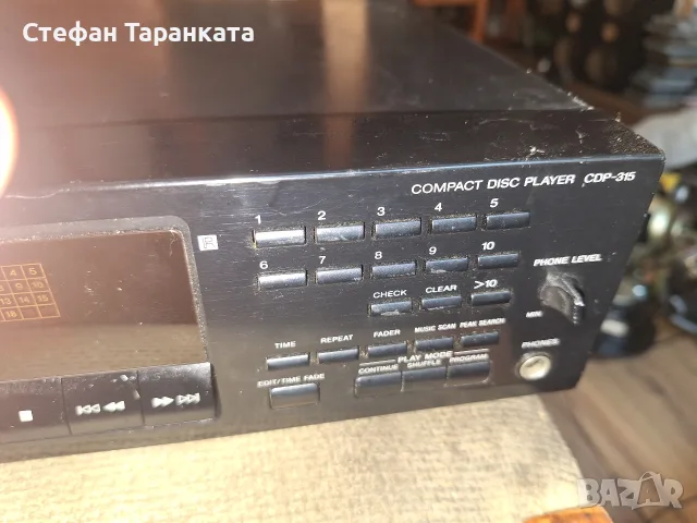 CD pleyar SONY CDP 315, снимка 8 - Плейъри, домашно кино, прожектори - 56059378