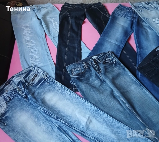 35 лв. за общо девет чифта дамски дънки, снимка 5 - Дънки - 51545613