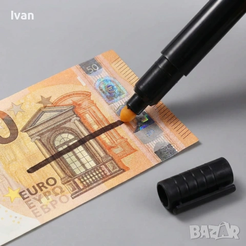Тестер писалка за фалшиви евро банкноти, снимка 3 - Други - 53345009