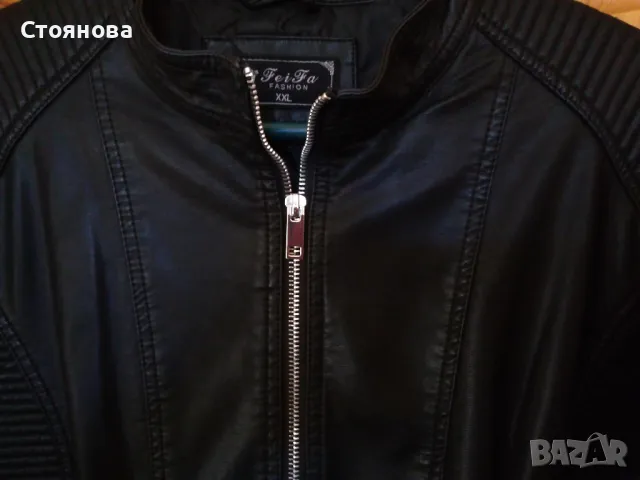 Дамско кожено яке , снимка 6 - Якета - 47392288
