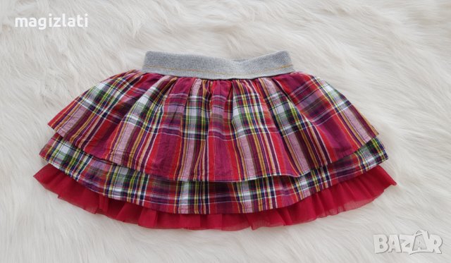 Детска карирана пола с тюл размер 3 години, снимка 10 - Детски рокли и поли - 42843160