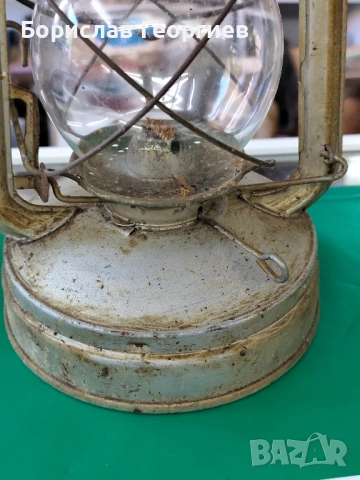 Стар фенер лампа, снимка 4 - Антикварни и старинни предмети - 51754470