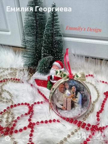 Коледни топки със снимки на-най ниски цени , снимка 10 - Коледни подаръци - 52591530