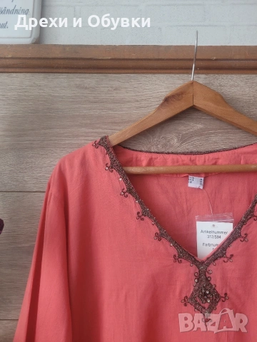 Нова с етикет туника корал ХЛ/2ХЛ , снимка 7 - Туники - 54340674