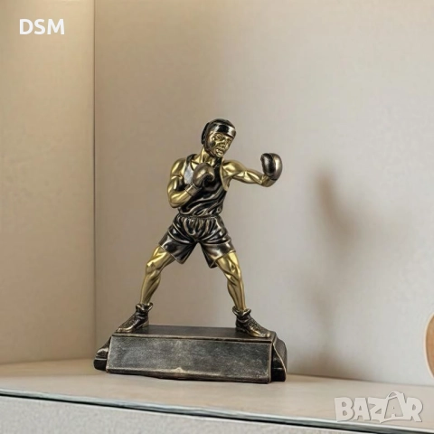 Нова Статуетка Спортист -Колоездач с Велосипед/Футболист/Боксьор/Кикбоксьор, снимка 5 - Декорация за дома - 51740433