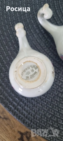 Старинен български порцеланов комплект , снимка 5 - Антикварни и старинни предмети - 53983199