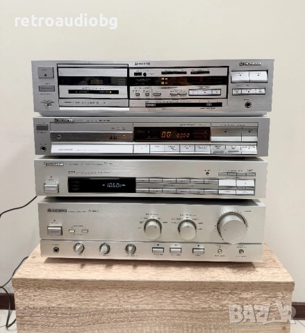 🔊Ретро аудио система сет PIONEER - сива серия - усилвател, дек, cd, тунер и тонколони Pilot🔉, снимка 2 - Аудиосистеми - 52544951