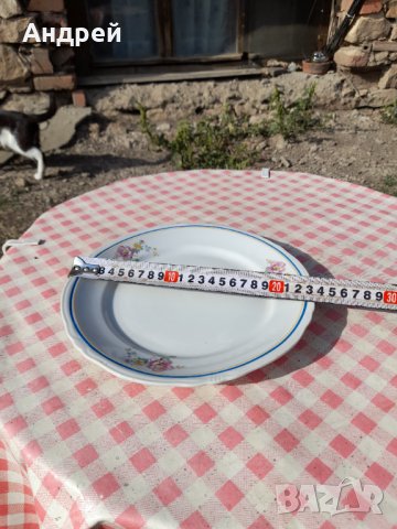 Стара порцеланова чиния #10, снимка 5 - Антикварни и старинни предмети - 33951297