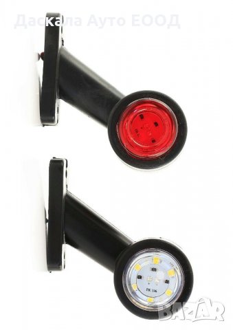 1 бр. ЛЕД LED мини рогчета , габарити , Червено-Бяло , 12-24V , снимка 3 - Аксесоари и консумативи - 35557473