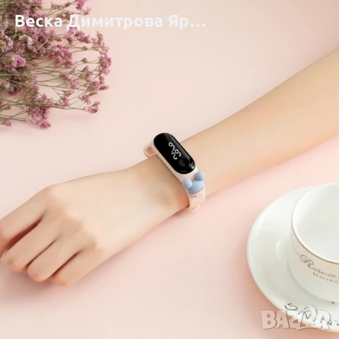 Детски LED часовник, водоустойчив, гумена каишка, цифров дисплей, снимка 3 - Детски - 51396904
