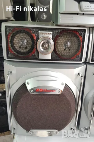 стерео уредба ретро аудио система SHARP CD-C7000W, снимка 6 - Аудиосистеми - 56522400