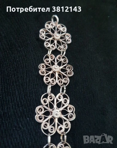Сребърна гривна на цветя
Филигран
, снимка 4 - Гривни - 50738368