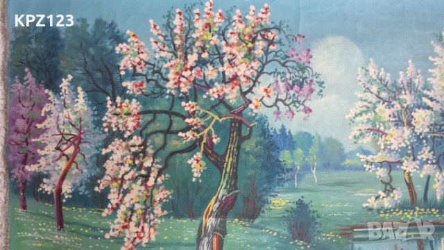 СТАРА КАРТИНА ПЕЙЗАЖ (МАСЛЕНИ БОИ) ПОДПИС Мз