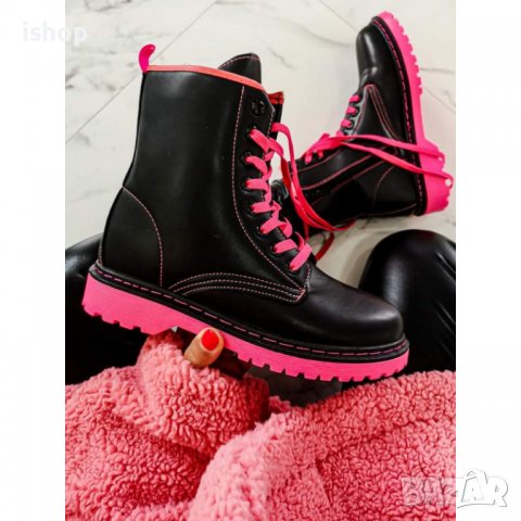 Дамски Боти Black/Pink, снимка 3 - Дамски боти - 38346512