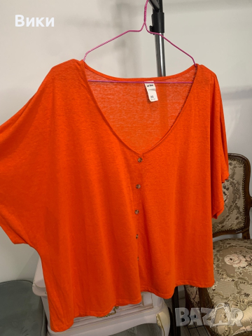 Блуза в размер 20, подходяща за 2ХL, снимка 4 - Тениски - 44654211