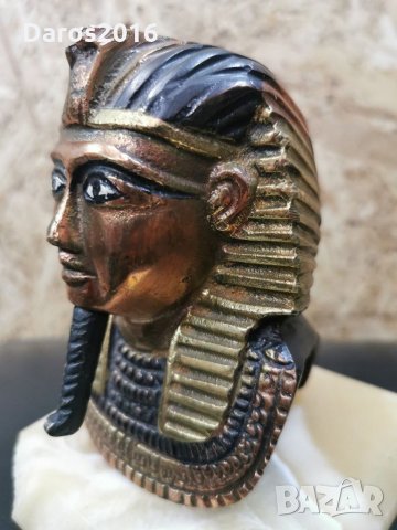 Бронзова статуетка на Египетски фараон , снимка 8 - Статуетки - 31659410