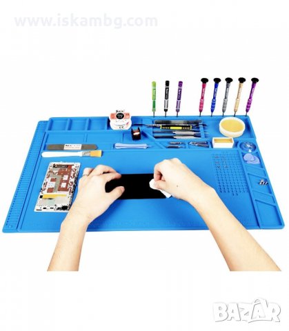 ТЕРМОУСТОЙЧИВА СИЛИКОНОВА ПОДЛОЖКА ЗА РАБОТА С ПОЯЛНИК - код 2546, снимка 5 - Поялници и запояване - 33936339